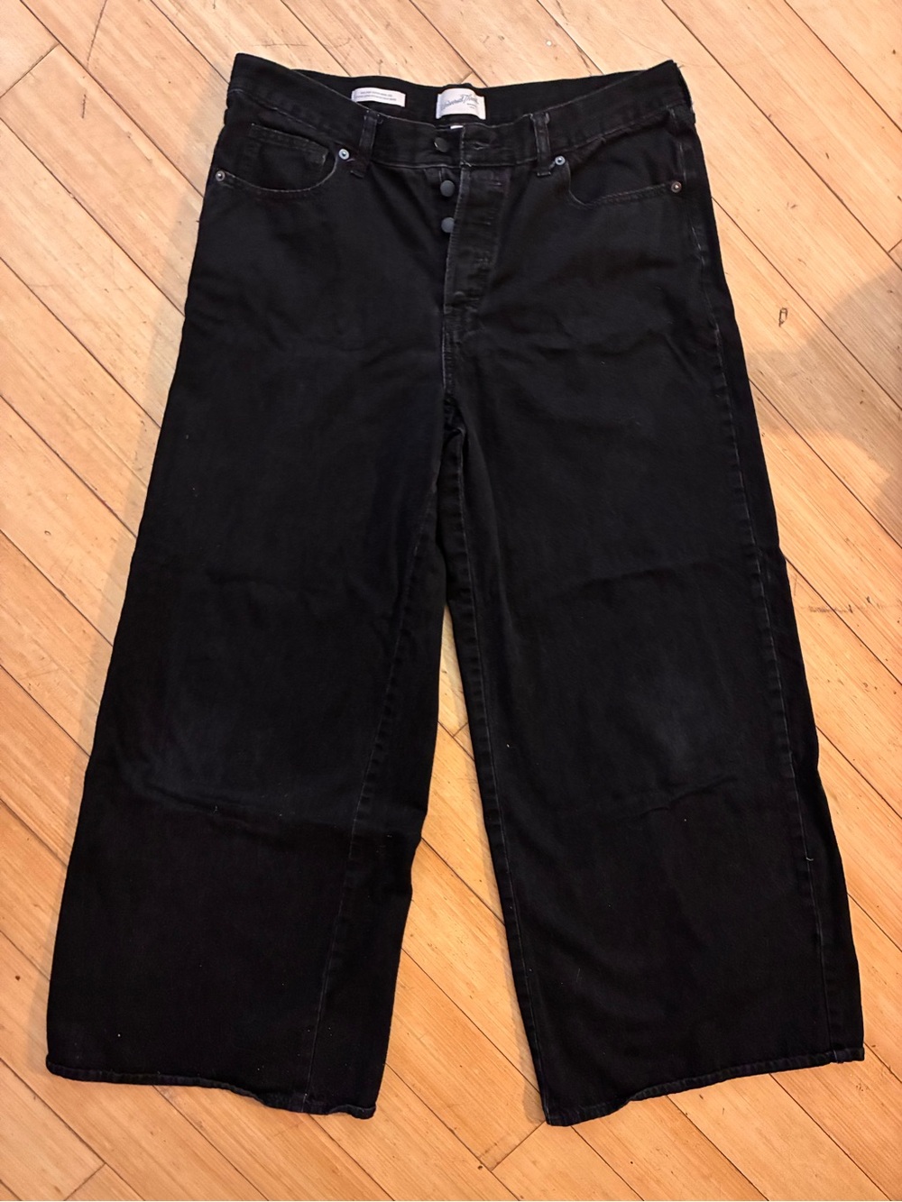 Universal Thread Black Wide-Leg High-Rise Jeans